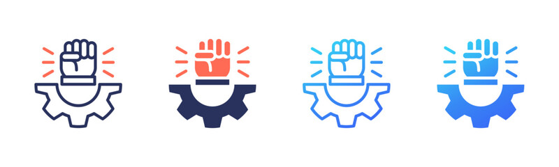 Obraz premium Breakthrough icon sheet multi style collection