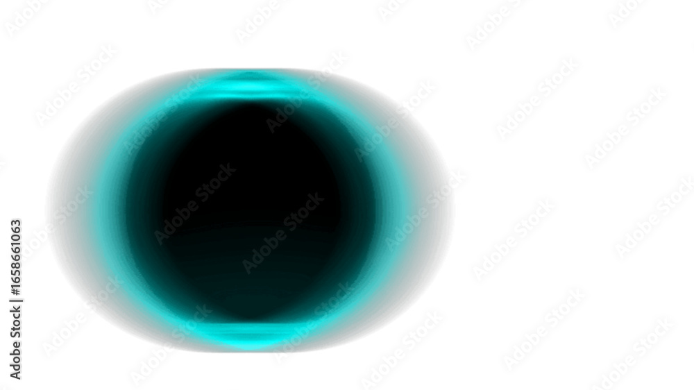 Poster minimalist glowing sphere with a transparent background, perfect for a futuristic or sci-fi graphic 