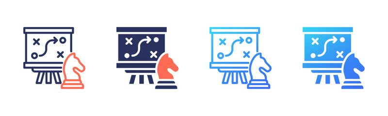 Strategy Planning icon sheet multi style collection