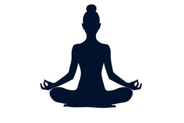Find inner peace with this meditative yoga pose, a silhouette of mindful wellness and balanced lifestyle