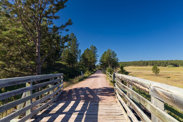 Bridge on the George S. Mickelson trail, South Dakota