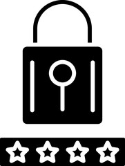 Cyber security lock icon – data protection, privacy & encryption symbol, cyber security, data protection, lock icon, padlock symbol