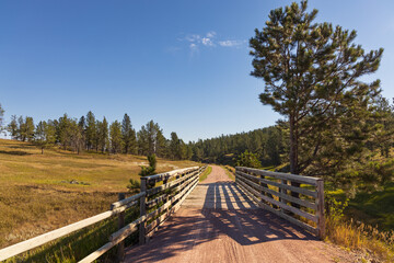 Bridge on the George S. Mickelson trail, South Dakota