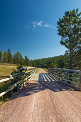 Bridge on the George S. Mickelson trail, South Dakota