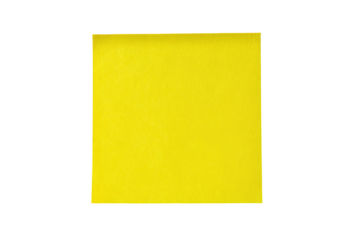 A solid, bright yellow square sticky note, framed by a thin black border