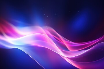 abstract futuristic background with pink blue glowing neon moving high speed wave lines
