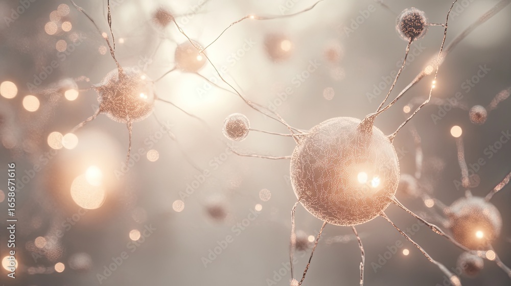 Poster neural network in soft focus