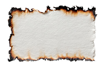 Burnt paper, rectangular, blank