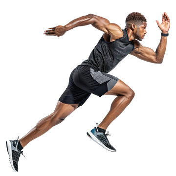 Fitness and sports hyper-realistic scene on clean background image PNG hyper realistic sports scene detailed fitness action PNG workout illustration exercise transparent background image