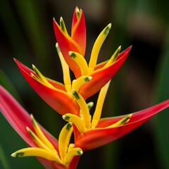 Heliconia Close Macro Shot