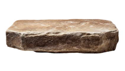 Large, light brown, rectangular stone slab