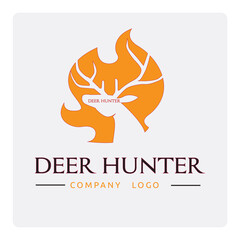 company logo design (deer hunter)