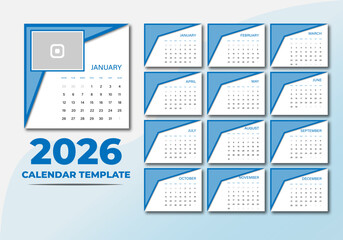 Modern 2026 Calendar Design Template