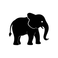 Elephant stock illustration on white Background 