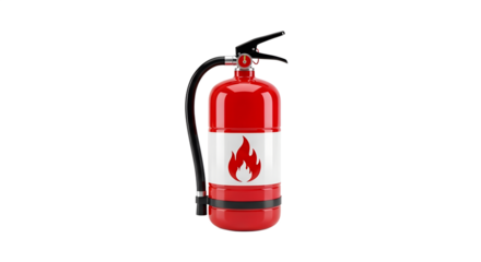 fire extinguisher isolated on white