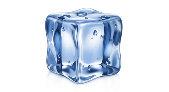 ice cube isolated on white