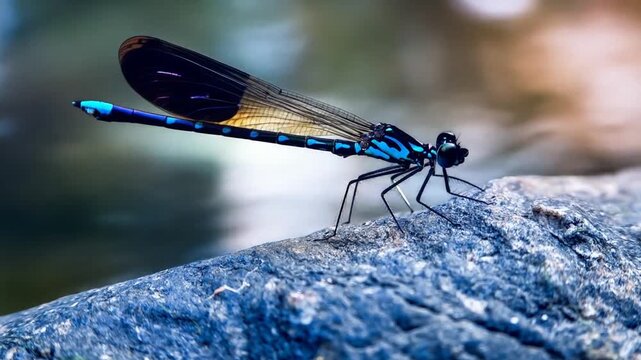 dragonfly on a branch