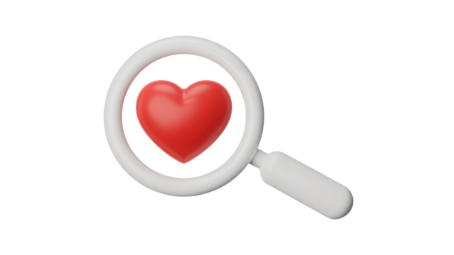 red heart with a stethoscope