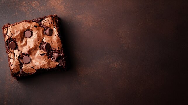 Delicious chocolate brownie dessert photography for food blog and bakery product image for online shop sale