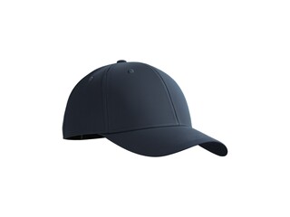 Fototapeta premium Closeup blank black baseball hat or cap isolated on white background.