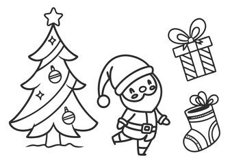 Black Christmas Icons Stock Illustrations. christmas vector.christmas bundle vectore 