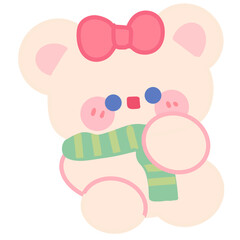 Fototapeta premium Cute little bear