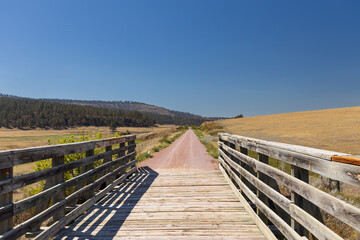 Bridge on the George S. Mickelson trail, South Dakota