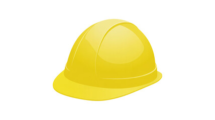 Fototapeta premium yellow helmet isolated on white