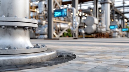 A sleek blue train stands ready in an expansive industrial space, reflecting high-tech design and engineering during testing procedures