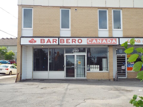Ottawa, ON, Canada, June 11, 2025: A business called "Barbero Canada" at 2910 Carling Avenue. 
