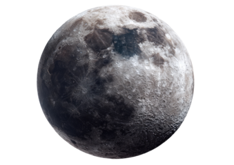 Full moon, detailed surface texture