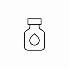 bottle drop syrup icon sign vector
