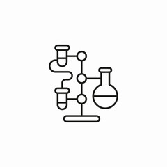 flasks and test tubes icon sign vector