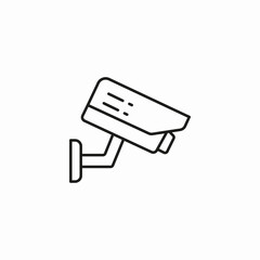 security camera system icon sign vector