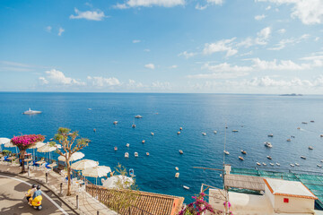 Fototapeta premium Panoramic coastal view of the Amalfi Coast in Italy