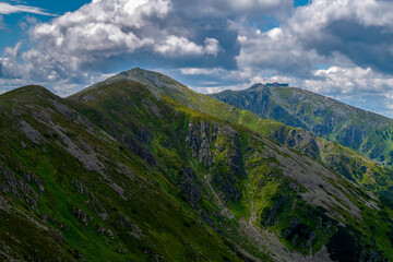 mountain landscape with clouds