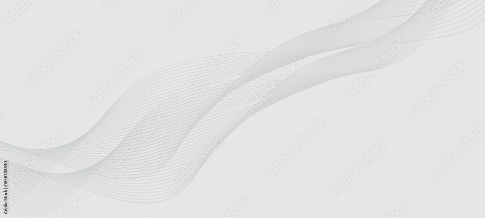 Poster abstract vector background with black wavy lines. eps10