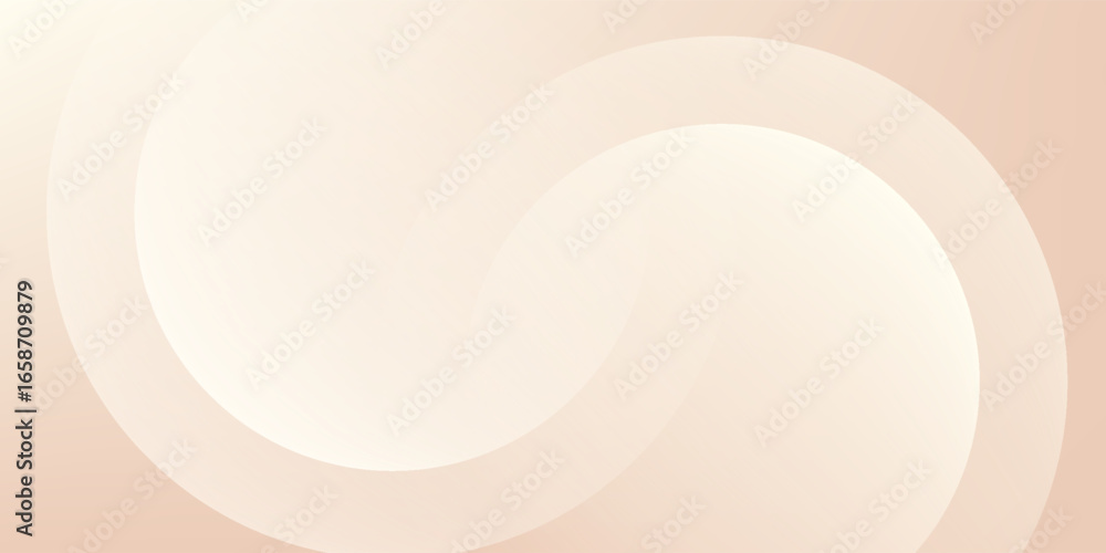 Poster a background of wavy white and pink, presenting an abstract design. it incorporates circles into the