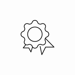 award ribbon medal icon sign vector