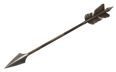 An arrow isolated on transparent background