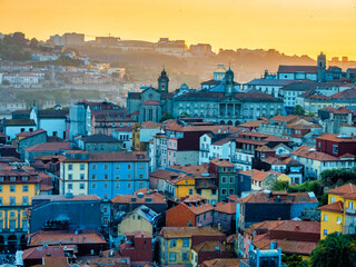aerial view of the city of Porto, Portugal