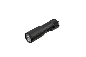 LED flashlight with a pocket clip.