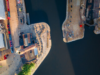 Liverpool Albert Dock aerial