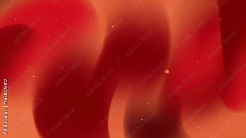 Poster a vibrant abstract background featuring smooth, swirling gradients of red and orange, with subtle sp