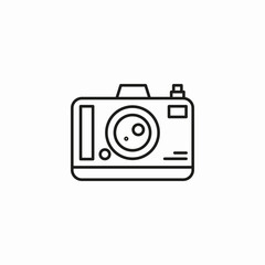 digital photo camera icon sign vector