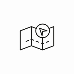 map route navigation icon sign vector