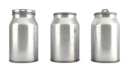 Aluminum Containers Three Sizes for Pharmaceutical and Industrial Use