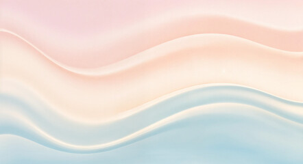 soft pastel 3d waves minimalist abstract background landscape