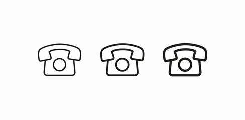 vintage phone icon icon sign vector