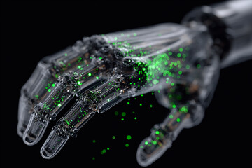 Tomorrow's medical breakthroughs visualized with AI and robotics, tomorrow bringing revolutionary changes, tomorrow ensuring flawless surgical interventions through advanced technology